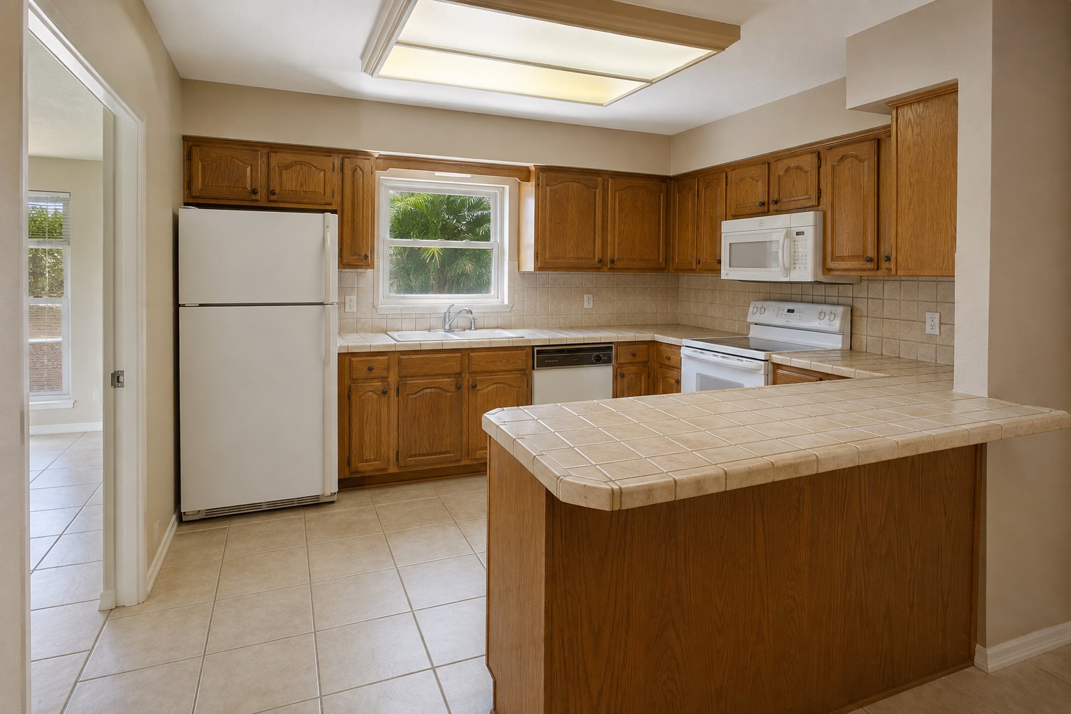 AI-generated dated Sarasota kitchen before renovation concept
